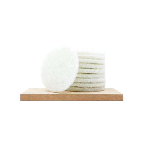Pad 10 Pcs - Diam 5.9 inch 150 x 10 mm - White/ Piece Maker Mart